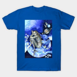 Blue Mermaid. T-Shirt